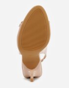 vices Sandale Bej închis Lăcuite cu toc stiletto Slingback cu Cataramă Metalică Armonie