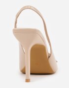 vices Sandale Bej închis Lăcuite cu toc stiletto Slingback cu Cataramă Metalică Armonie