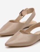 vices Sandale Bej închis Slingback cu Baretă cu Cataramă Nirarine