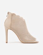 vices Sandale Bej Perforate cu toc stiletto Selanna