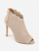 vices Sandale Bej Perforate cu toc stiletto Selanna