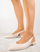 vices Sandale Bej Slingback cu branț din piele naturală Lisanilis