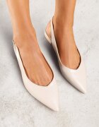 vices Sandale Bej Slingback cu branț din piele naturală Lisanilis