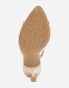 vices Sandale Bej Slingback cu toc Stiletto cu vârf deschis Blooma