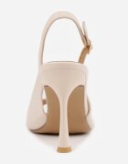 vices Sandale Bej Slingback cu toc Stiletto cu vârf deschis Blooma
