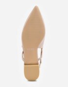 vices Sandale Bej Tip Slingback cu Branț din Piele și cu Ornament Metalic Milozi