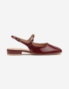 vices Sandale Bordo Slingback cu Branț din Piele Naturală Sovritia