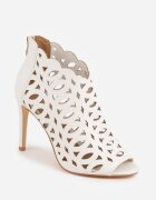 vices Sandale Botine Albe Decupate cu Toc Stiletto Natessae