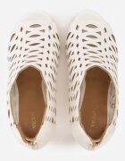 vices Sandale Botine Albe Decupate cu Toc Stiletto Natessae