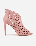 vices Sandale Botine Roz Decupate cu Toc Stiletto Natessae