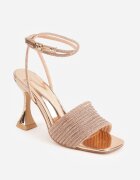 vices Sandale Culoarea Șampaniei cu toc stiletto și Strasuri Geneviea