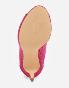 vices Sandale Dantelate Fucsia cu toc cui Selanna
