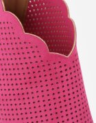 vices Sandale Dantelate Fucsia cu toc cui Selanna