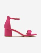 vices Sandale De bază Fucsia pe toc cu o curea în jurul gleznei Varhira