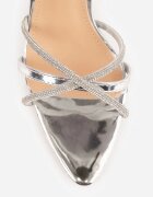 vices Sandale elegante cu toc stiletto Barena Argintii