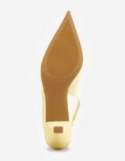 vices Sandale elegante Galbene cu toc kitten tip slingback cu aplicație metalică Lilarunea