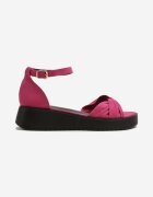vices Sandale Fuchsia cu barete decorative și curea cu cataramă Rearosa