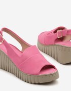 vices Sandale Fuchsia pe Pană Embosată Reaveline