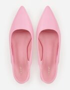 vices Sandale Fucsia cu toc gros cu perforații decorative Telarelle