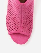 vices Sandale Fucsia Decupate din Imitatie de Piele Intorsa cu Toc Bloc Finiri