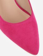vices Sandale Fucsia pe Toc Ornamentat Tip Slingback cu Brant din piele Eraliora
