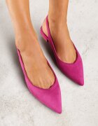 vices Sandale Fucsia Slingback cu Branț din Piele Naturală Annisae