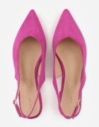 vices Sandale Fucsia Slingback cu Branț din Piele Naturală Annisae