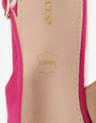 vices Sandale Fucsia Slingback cu Branț din Piele Naturală Galeresa