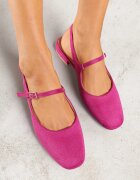 vices Sandale Fucsia Slingback cu Branț din Piele Naturală Sovritia