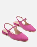 vices Sandale Fucsia Slingback cu Branț din Piele Naturală Sovritia