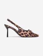 vices Sandale leopard cu toc cui Tip slingback cu fundă Dorozia