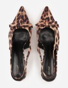 vices Sandale leopard cu toc cui Tip slingback cu fundă Dorozia