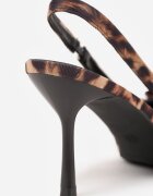 vices Sandale leopard cu toc cui Tip slingback cu fundă Dorozia