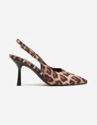 vices Sandale Leopard cu toc stiletto Slingback Tilazea