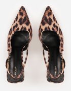 vices Sandale Leopard cu toc stiletto Slingback Tilazea