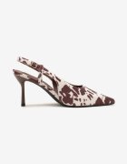 vices Sandale Maro cu imprimeu văcuță cu toc cui Slingback Raleira