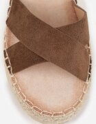 vices Sandale Maro deschis împletite stil Boho cu barete în formă de X Nahmala