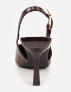 vices Sandale Maro Lăcuite cu toc cui Tip Slingback Tilazea