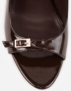 vices Sandale Maro Lăcuite cu toc stiletto Slingback cu cataramă metalică Harmonia