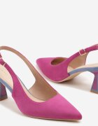 vices Sandale Mov cu toc tip pisicuță Tip Slingback Edilitha