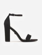 vices Sandale Negre cu toc bloc în Stil Clasic Feve