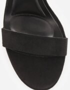 vices Sandale Negre cu toc bloc în Stil Clasic Feve