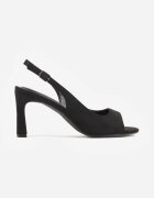 vices Sandale Negre cu toc cui Ornamentate cu curea Nitelinia