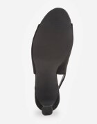 vices Sandale Negre cu toc cui Ornamentate cu curea Nitelinia