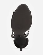 vices Sandale Negre cu toc stiletto decorate cu barete Dorotina