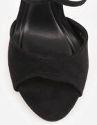 vices Sandale Negre cu toc stiletto decorate cu barete Dorotina