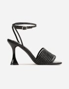 vices Sandale Negre cu toc stiletto și Strasuri Geneviea