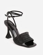 vices Sandale Negre cu toc stiletto și Strasuri Geneviea