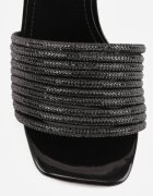 vices Sandale Negre cu toc stiletto și Strasuri Geneviea