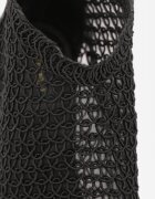 vices Sandale Negre Elegante Perforate cu toc stiletto Nelithin